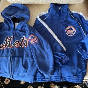 Size 4T and size 4/5 NY Mets kids jackets. Both for $10
